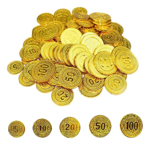 .. 100 Unids Fichas De Poker 5 10 20 50100 Monedas Piratas