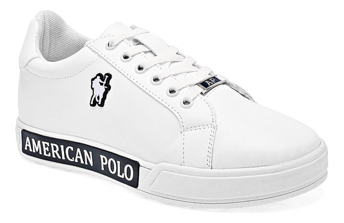 Tenis American Polo 2590 Para Hombre Color Blanco E8