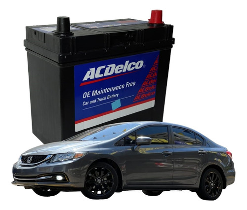 Batería Acdelco Ns60zl (45r)650amp Honda Civic 2010-2016 