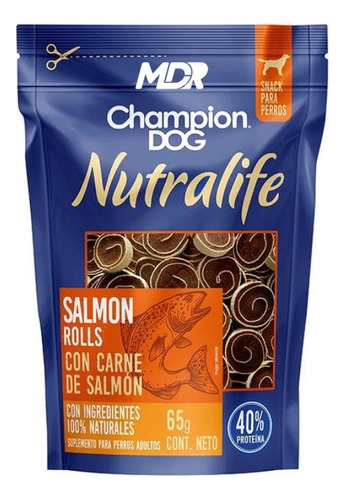 Champion Dog Snack Nutralife Salmon Rolls 65gr | Mdr