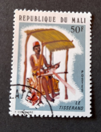 Sello Postal - Rep. Mali - Artesania - 1974