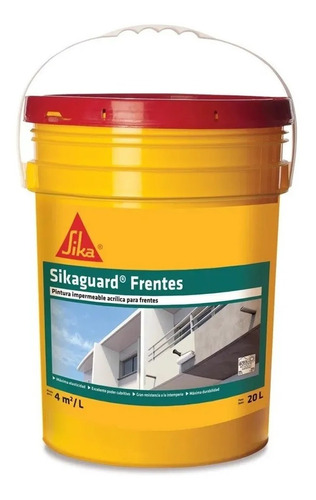 Pintura Impermeabilizante Sikaguard Frentes X 20 Lts 