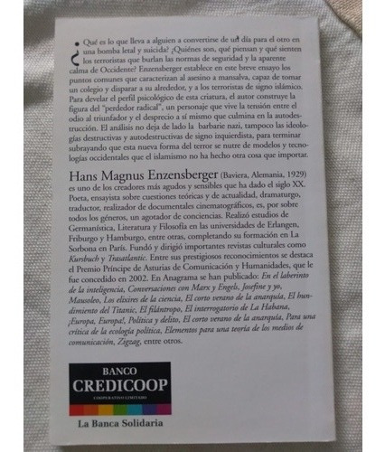 El Perdedor Radical. Hans Magnus Enzensberger (Usado)