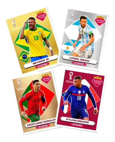 LANCE LIVRE - AS 4 LEGENDS NEYMAR JUNIOR (Brasil) - AS 4 FIGURINHAS EXTRA