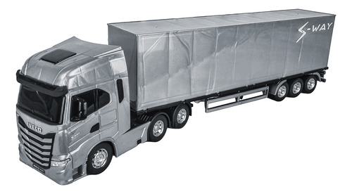 Caminhão Miniatura Iveco Carreta Baú S-way Em Várias Cores