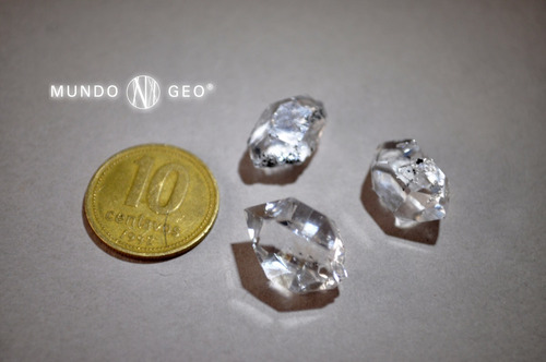Imagen 2 de 2 de Piedra Diamante Herkimer Biterminado Nro. 2