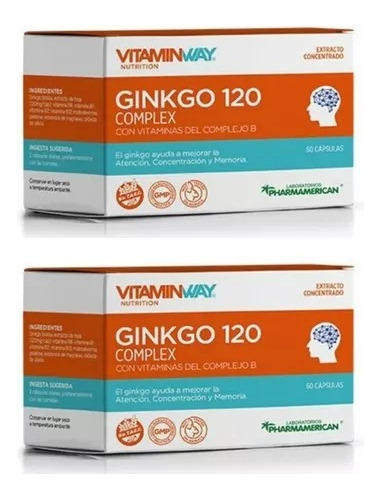 Ginkgo Biloba + Vitaminas Compejo B Sabor Ginkgo Biloba X120