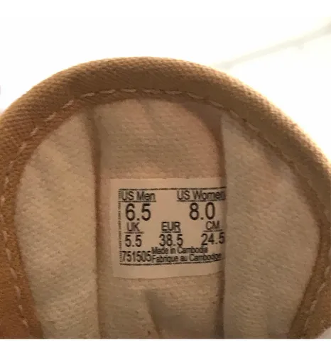 Zapatillas Vans Old Skool Mustard Amarillas 38.5 Impecables (Usado)
