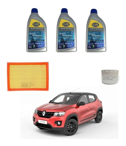Kit Afinación Renault Kwid 1.0l 3 Cil Aceite Sintético 