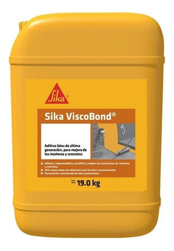 Sika Viscobond Aditivo Látex Para Morteros X 19 Kg