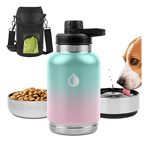 Botella De Agua Portátil Para Perros De 32 Oz., Ideal Para