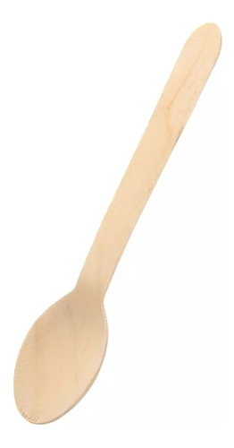 Cucharas Desechables Madera Bambú Gourmet Chef 12und 16cm