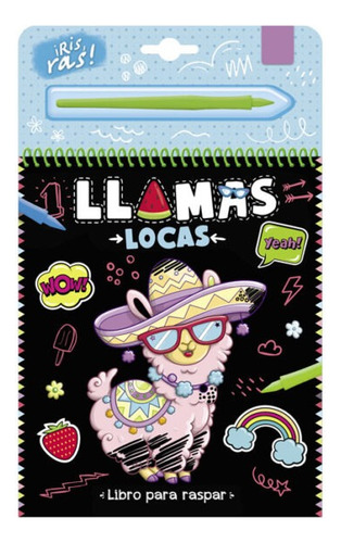 Llamas Locas  Libro Para Raspar