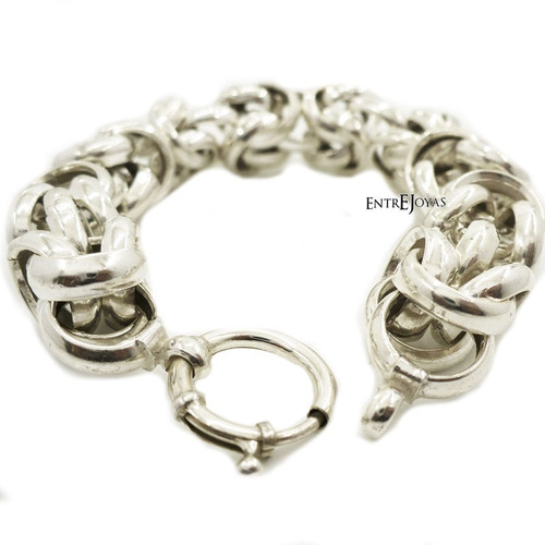 Pulseras Plata 925 Punto Peruano Mujer,cierrmarinero 11 Mm