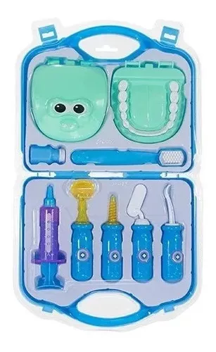 Kit Dentista Infantil Maleta De Brinquedo Completo Montável