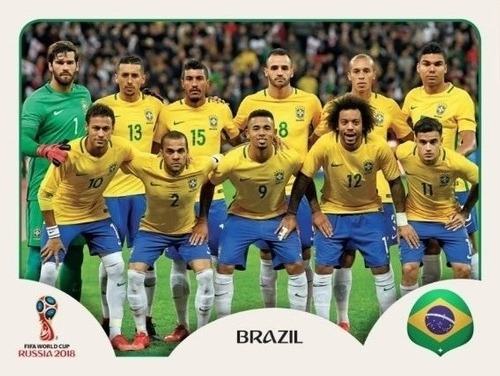 Lamina Album Mundial Rusia 2018 / #353 Team Brasil