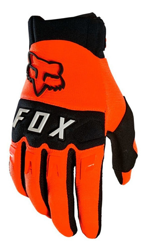 Imagen 1 de 4 de Guantes Fox Dirtpaw Naranja Fluo/ Negro Motocross Enduro
