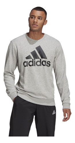 Imagen 2 de 5 de Buzo- adidas Grey De Hombre - Gk9077 Energy