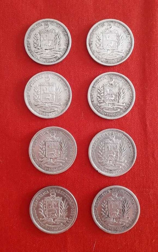 Moneda 1 Bolivar De Plata Año 1960 (8 Unidades)