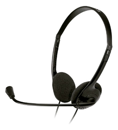 Auriculares Headset Microfono, Control De Volumen, Usb Negro