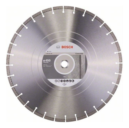 Disco Diamantado Segmentado 18x1 -450mm Bosch 2608602546