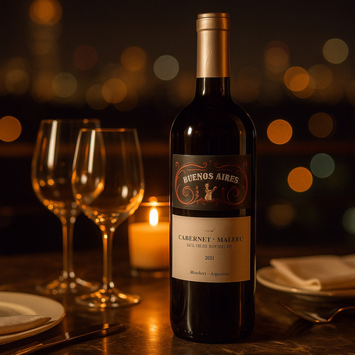 Vinho Argentino Buenos Aires Cabernet Sauvignon Tinto 750ml