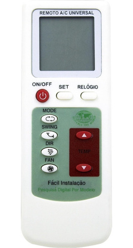 Controle Remoto P/ar Condicionado Universal One Touch Mxt