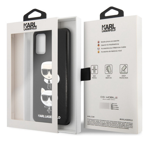 Funda Case Karl Piel Choupette Compatible Samsung S20 Plus Color Negro