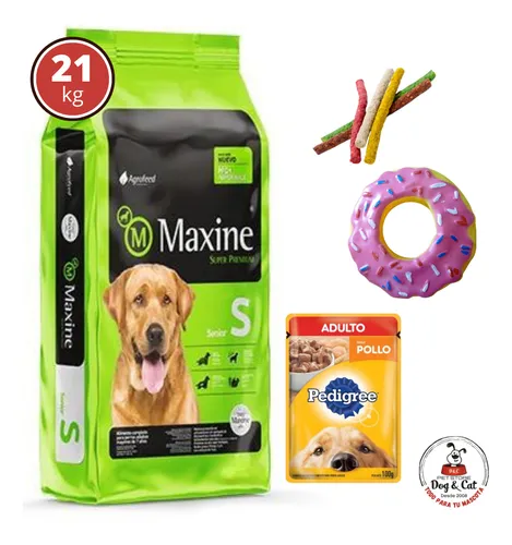 Alimento Maxine Senior 21kg + Regalos!!