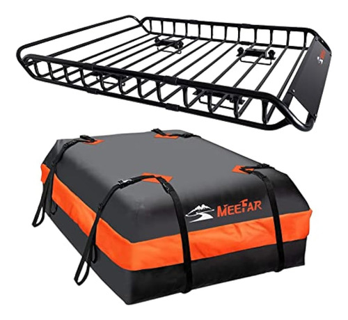 Meefar Roof Rack Carrier Basket Universal Rooftop Cargo Carr