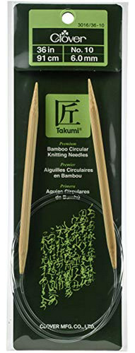 Agujas De Tejer Circulares De Bambú  Takumi De 36 Pulgadas, 