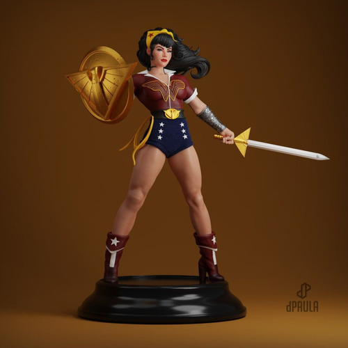 Archivo Stl Impresión 3d - Wonder Woman Bombshell - Dpaula