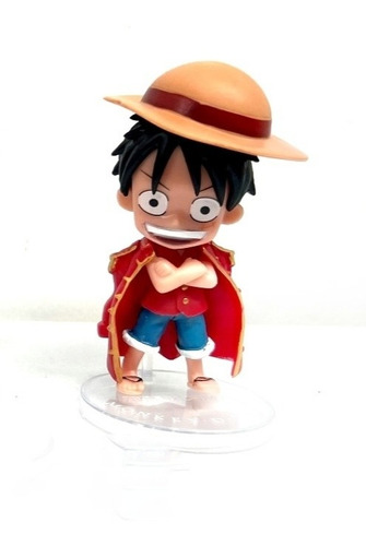 One Piece Figura Chibi De Luffy Con Capa  En Bolsa
