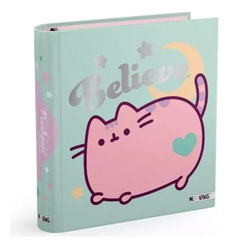 Carpeta Escolar 3 Aros 3x40 Pusheen Mooving Original Cartone