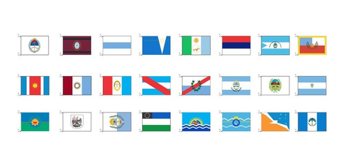 24 Banderas De Provincias 90x60cm Oficiales Refuerzoysogas