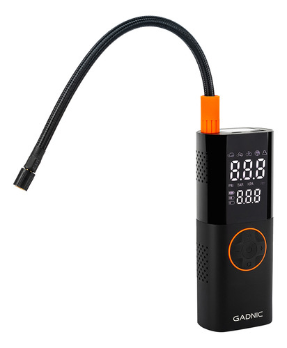 Inflador Digital Inalámbrico Gadnic Compacto Con Linterna