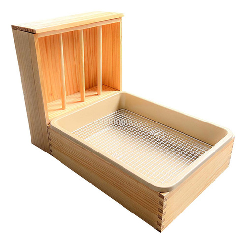 W Comedero De Heno De Madera Para Conejos, Pesebre De