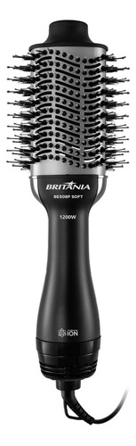 Escova Secadora Britânia Bes08p Soft Preta 1200w 127v