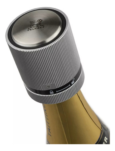 Tapón De Botella Champagne Espumante Peugeot Line Aluminio