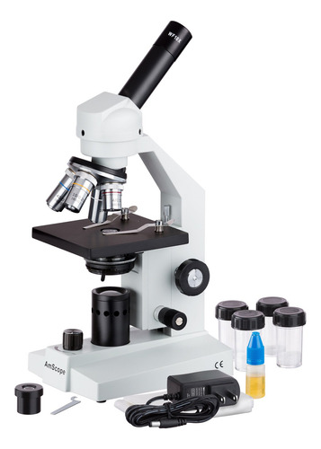 Amscope Microscopio Compuesto Monocular Inalámbrico M500a-.