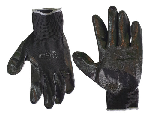 Imagen 3 de 4 de Paq. Con 12 Guantes De Nylon Con Palma Nitrilo