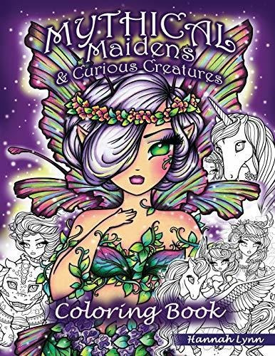 Mythical Maidens And Curious Creatures Coloring Book, De Lynn, Hannah. Editorial Independently Published, Tapa Blanda En Inglés, 2019