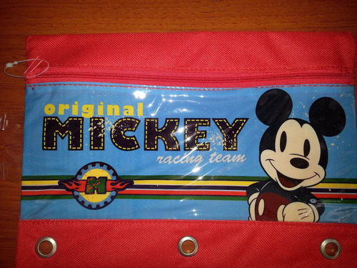 Cartuchera Escolar Importada De Mickey Mouse Original