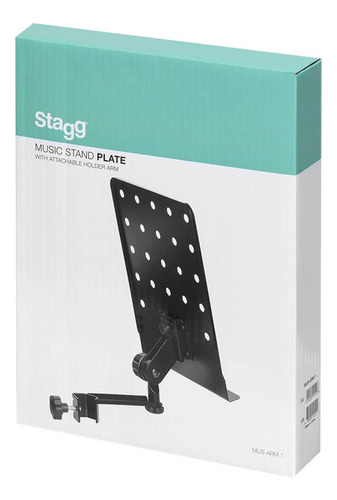 Stagg Mus-arm 1 pequeño Soporte De Música Con Acoplable Soporte Brazo
