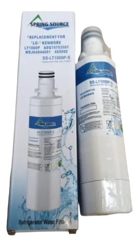 Filtro De Agua Para Heladera Lg Spring Source Ss-lt1000p-s