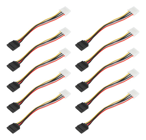 Cables De Alimentación, 10 Unidades, Grandes, De 4 Pines A 1