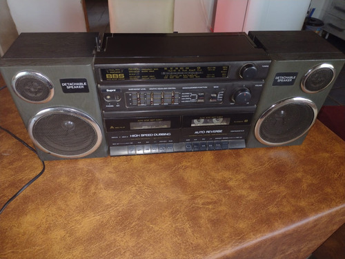 Radio Equipo Música Supra Am/fm Cassette Negro (Usado)