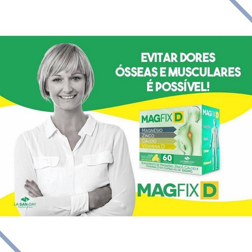 Kit 9 Vitamina Magfix D 60 Cápsulas - La San-day Sem Sabor