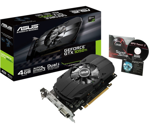 Placa de video Nvidia Asus  Phoenix GeForce 10 Series GTX 1050 Ti PH-GTX1050TI-4G 4GB