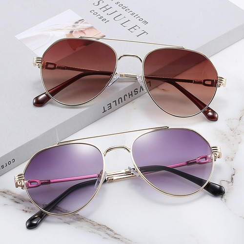 Gafas De Sol Reavee Metal Aviator Uv400 Con Lentes Polarizad